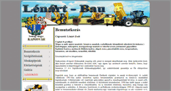 Desktop Screenshot of lenartbau.com